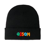 multi ossom beanie / black