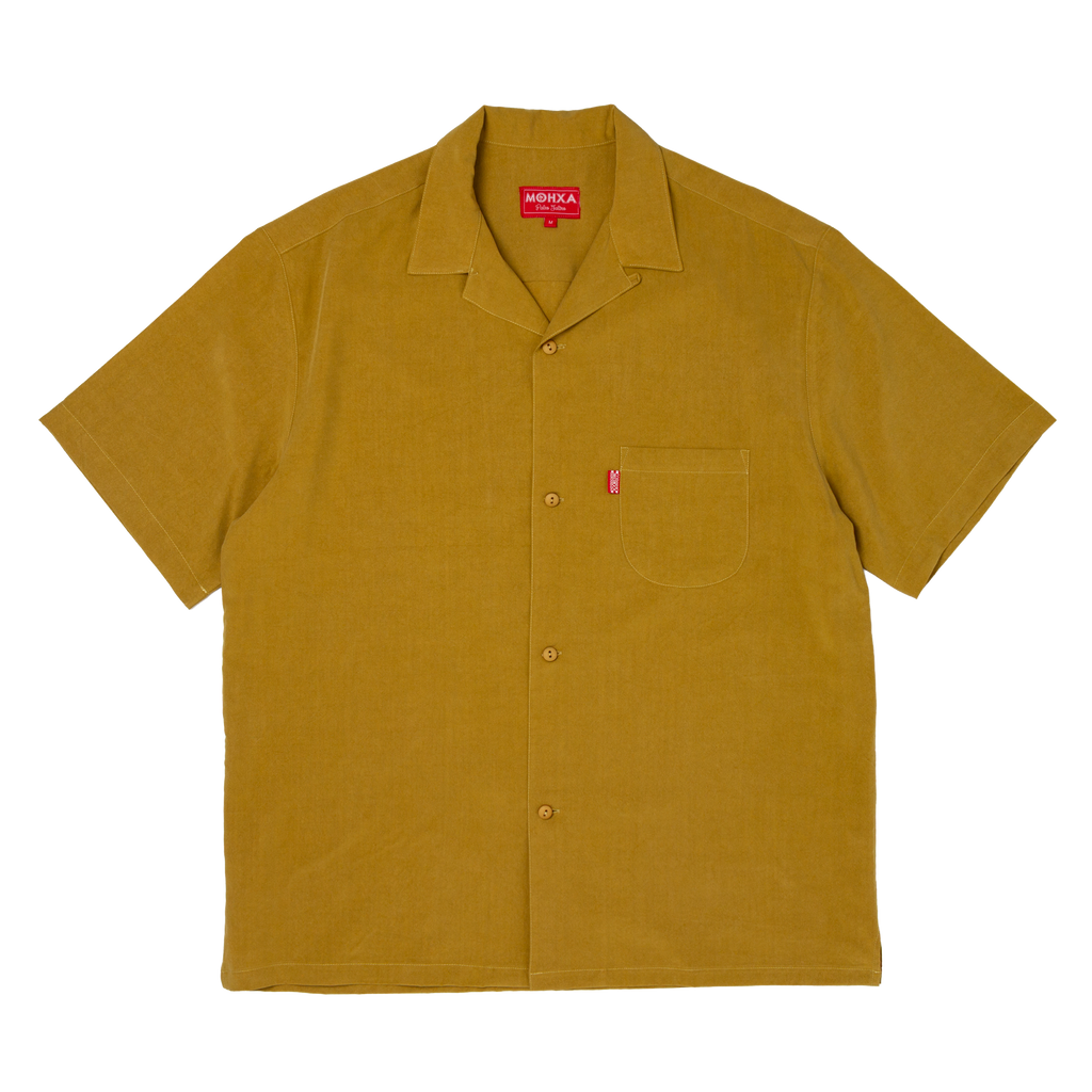 lapel shirt / ochre