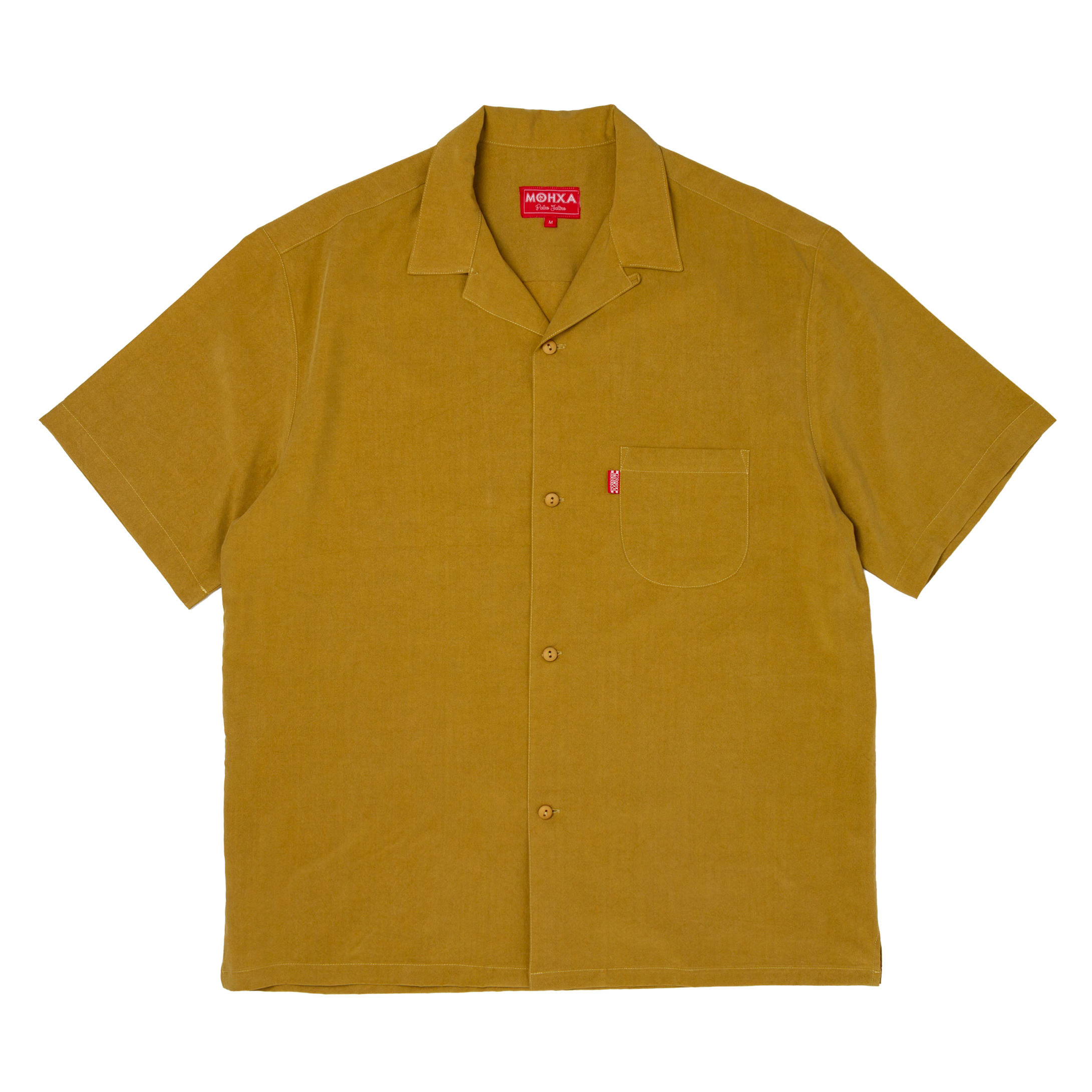 lapel shirt / ochre