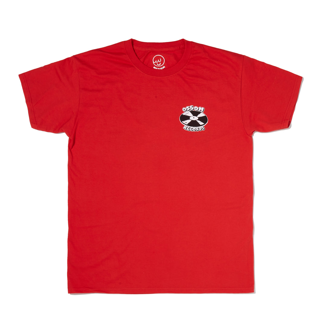 ossom records tee / red