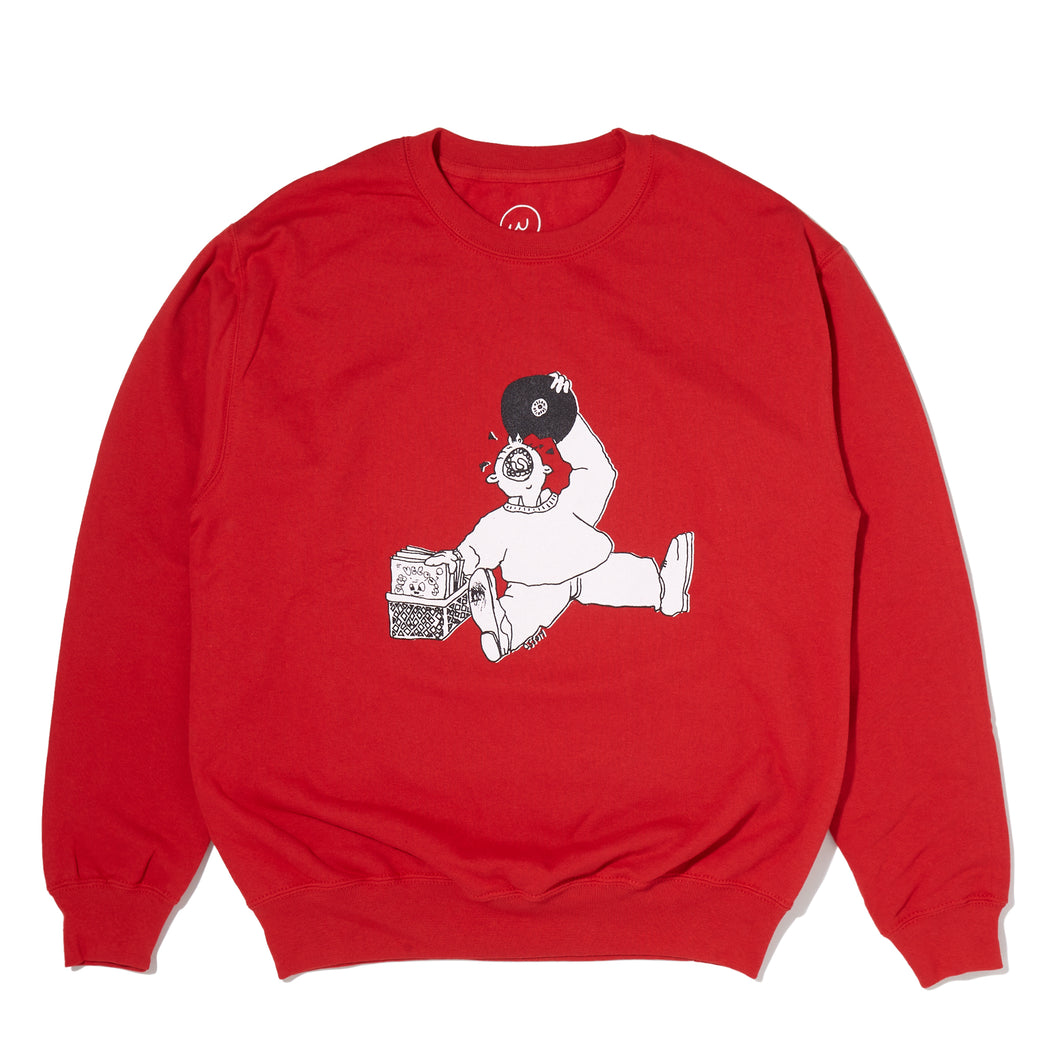 ossom paldo crewneck / red