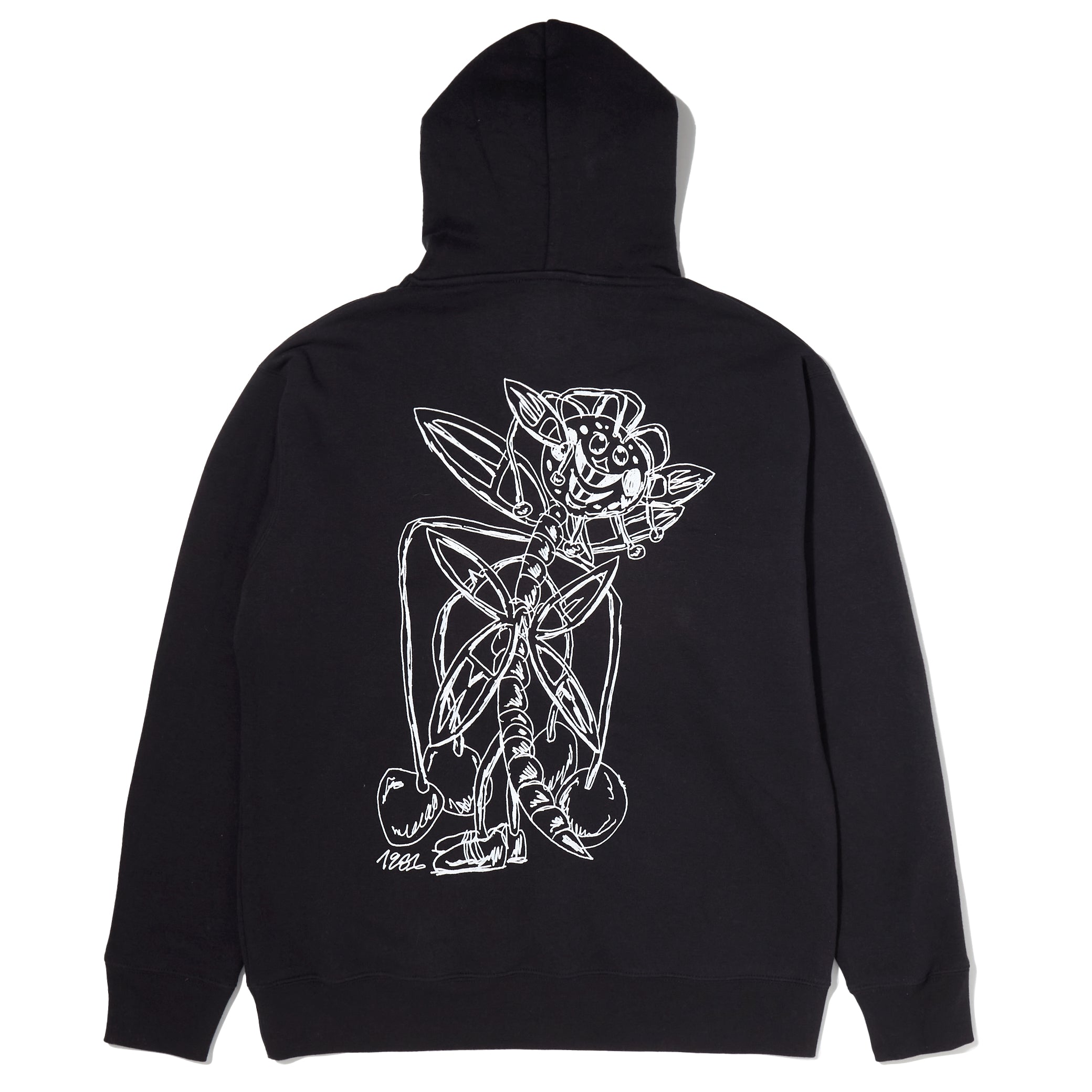ossom worm 1281 hoodie / black