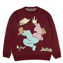 Load image into Gallery viewer, banana trip knit / burgundy
