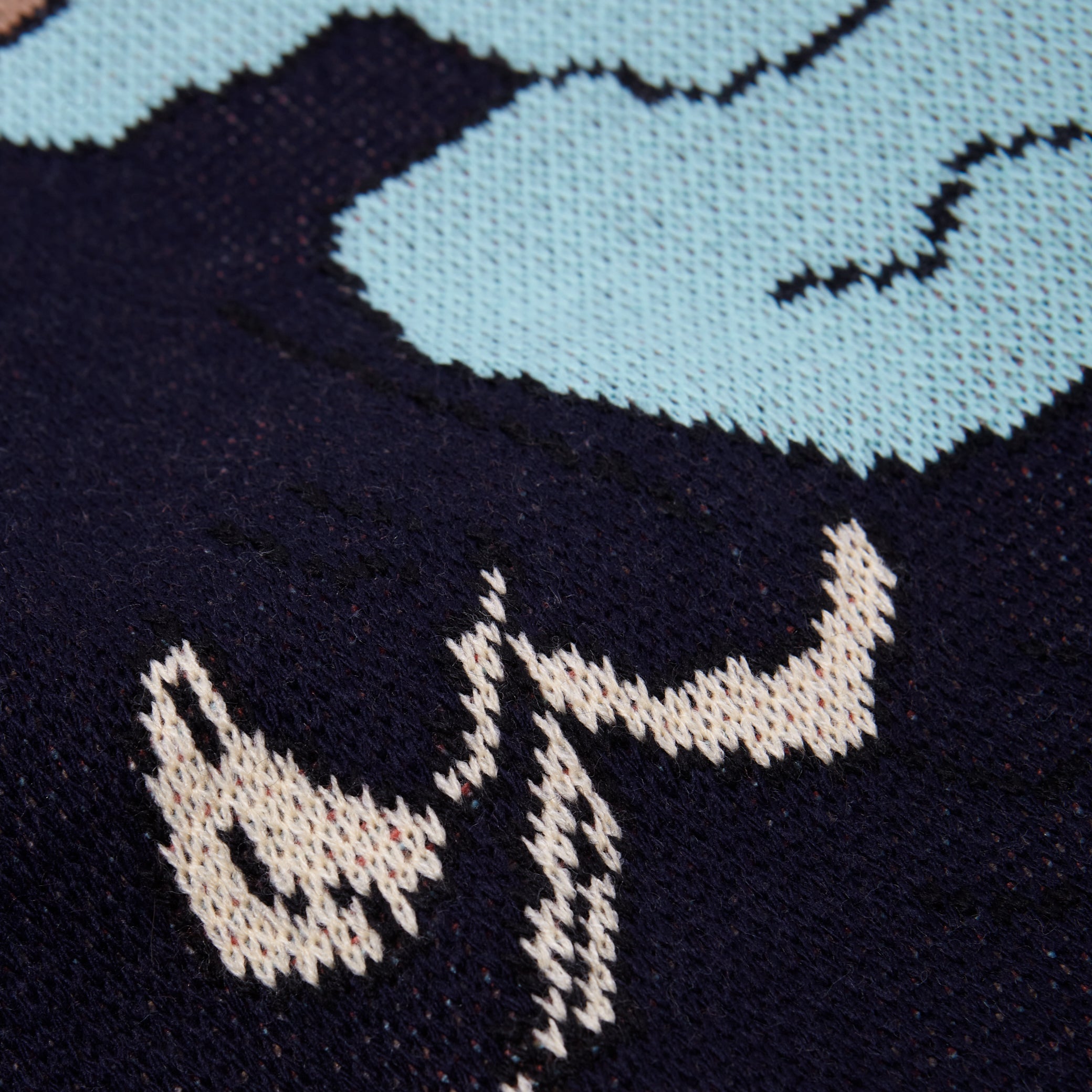 banana trip knit / space blue