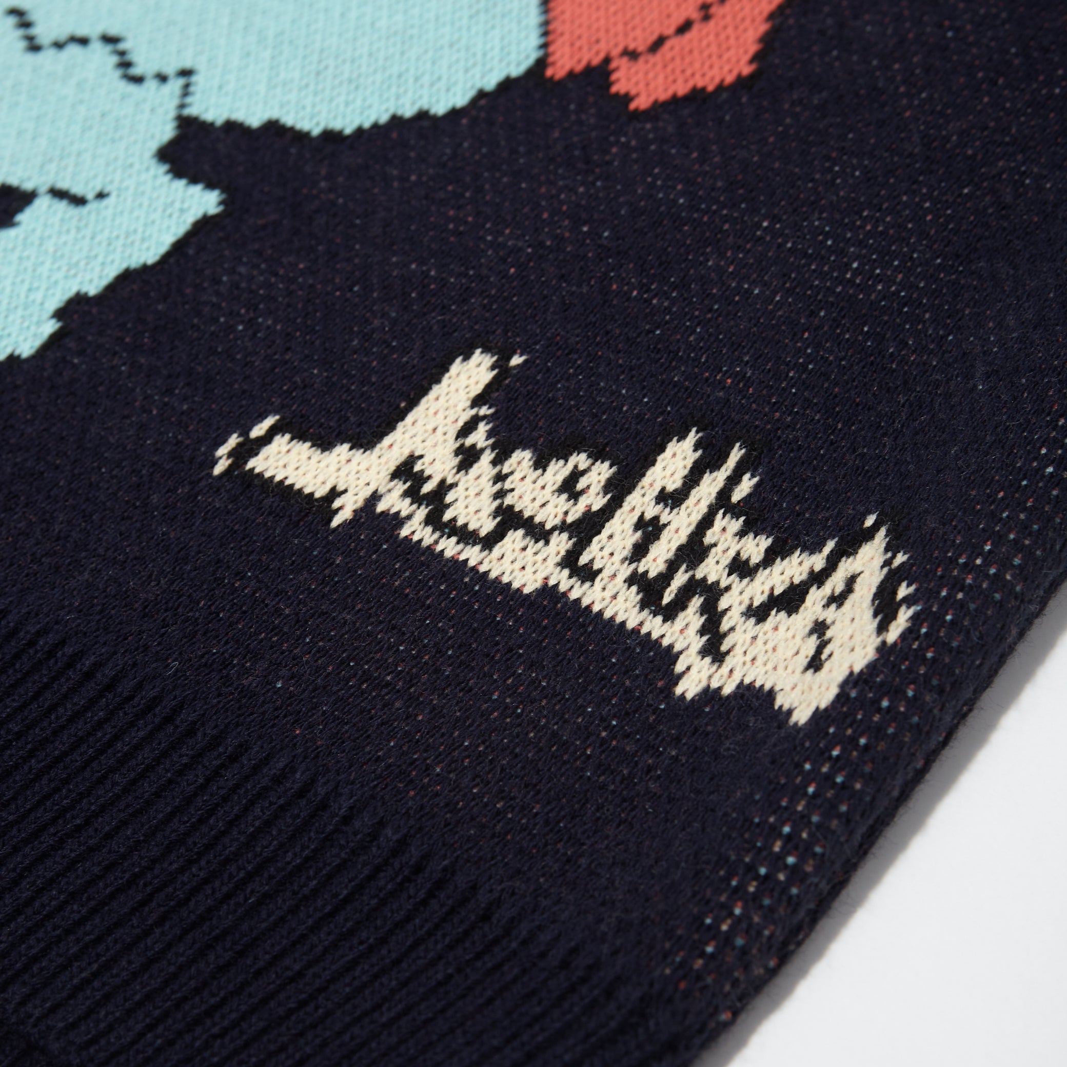 banana trip knit / space blue