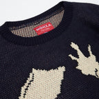 banana trip knit / space blue