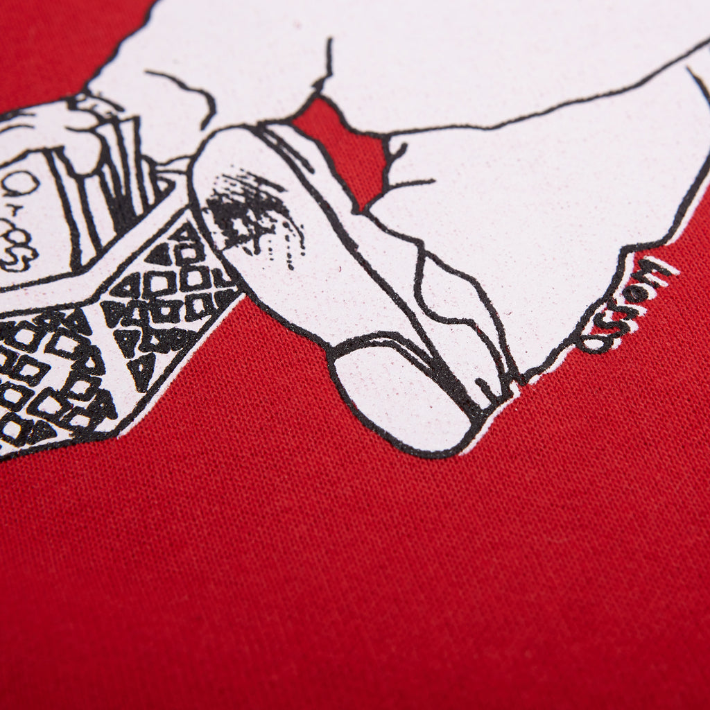 ossom paldo crewneck / red