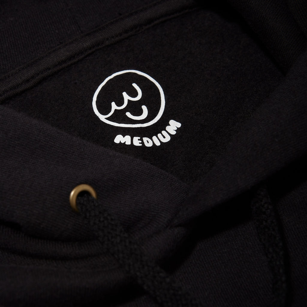 ossom worm 1281 hoodie / black