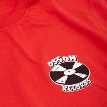 Load image into Gallery viewer, ossom records tee / red
