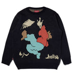 banana trip knit / space blue