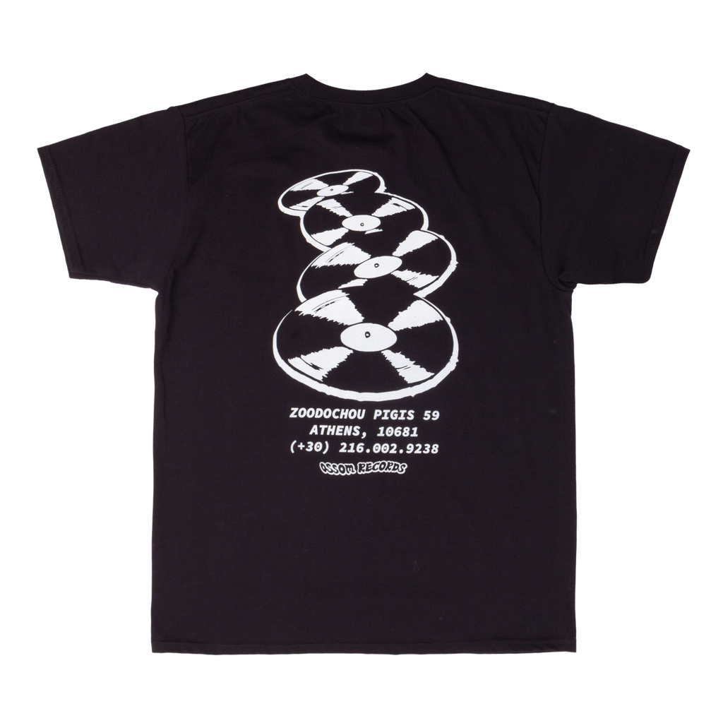flying discs tee / black