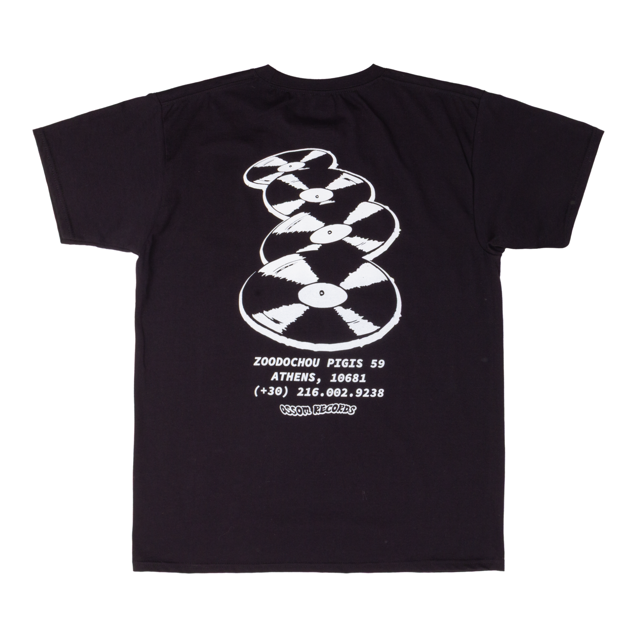 flying discs tee / black