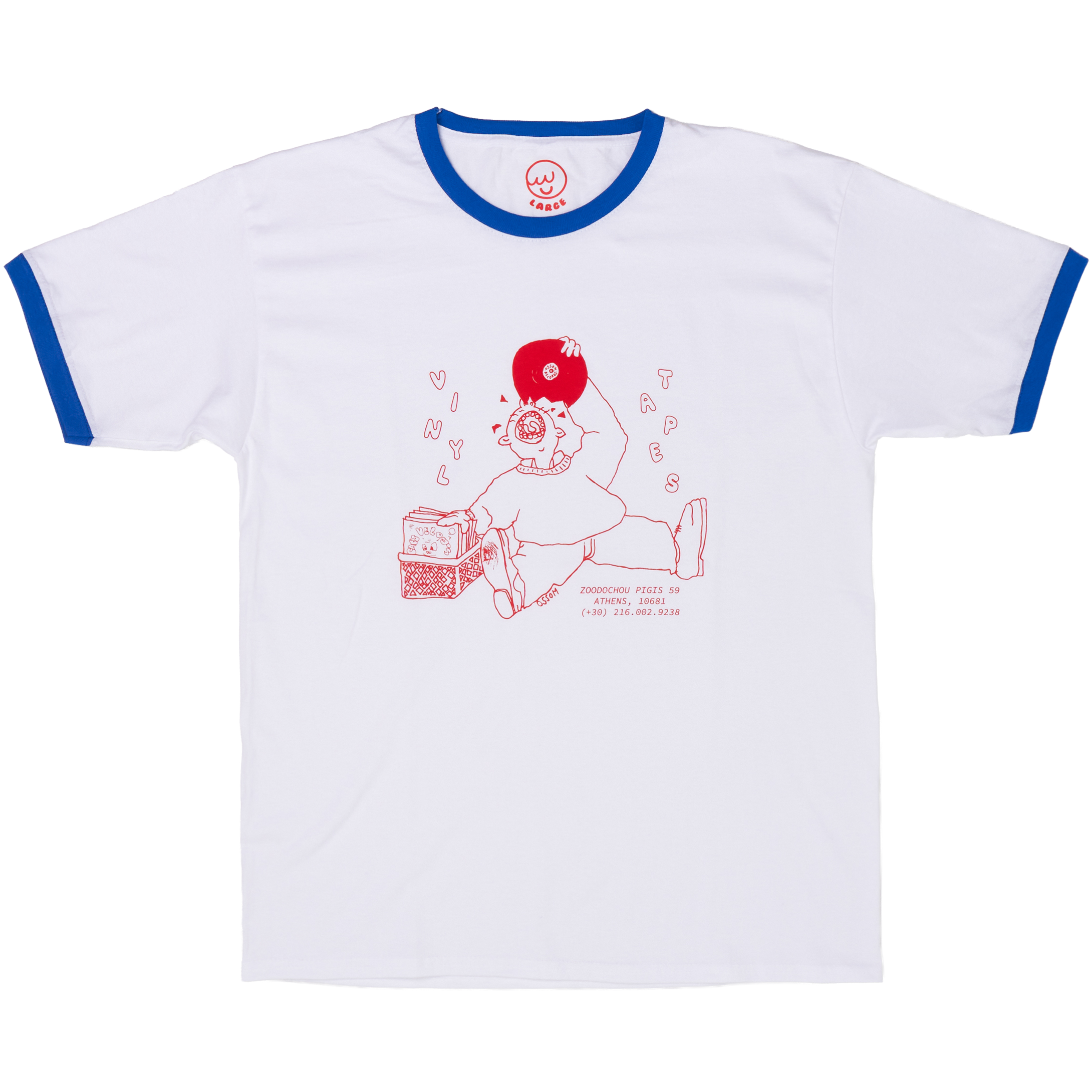 paldo ringer tee / white