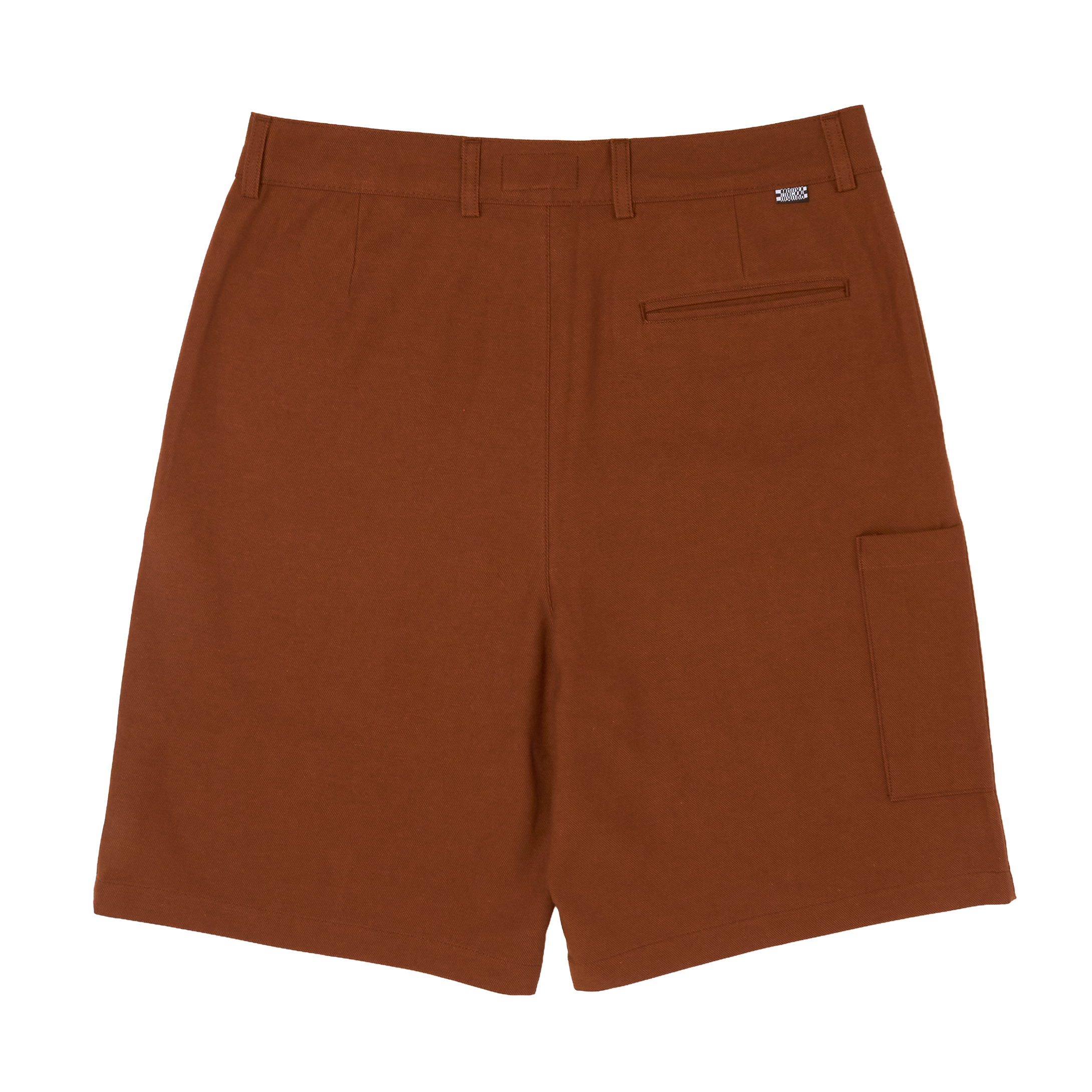 pintuck shorts / brown