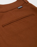 pintuck shorts / brown