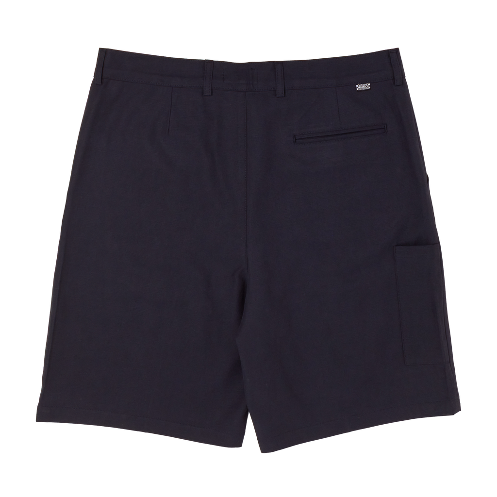 pintuck shorts / navy