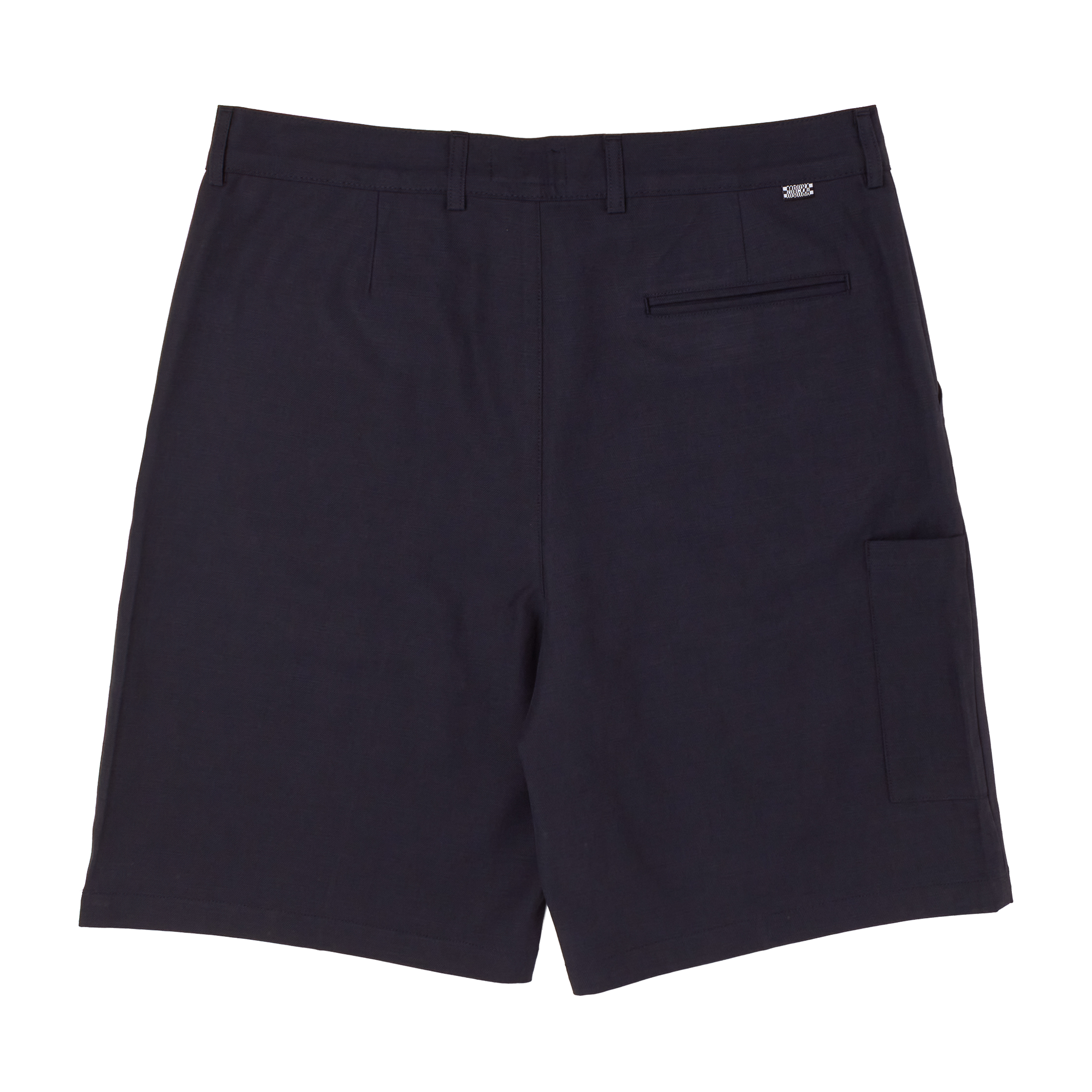 pintuck shorts / navy