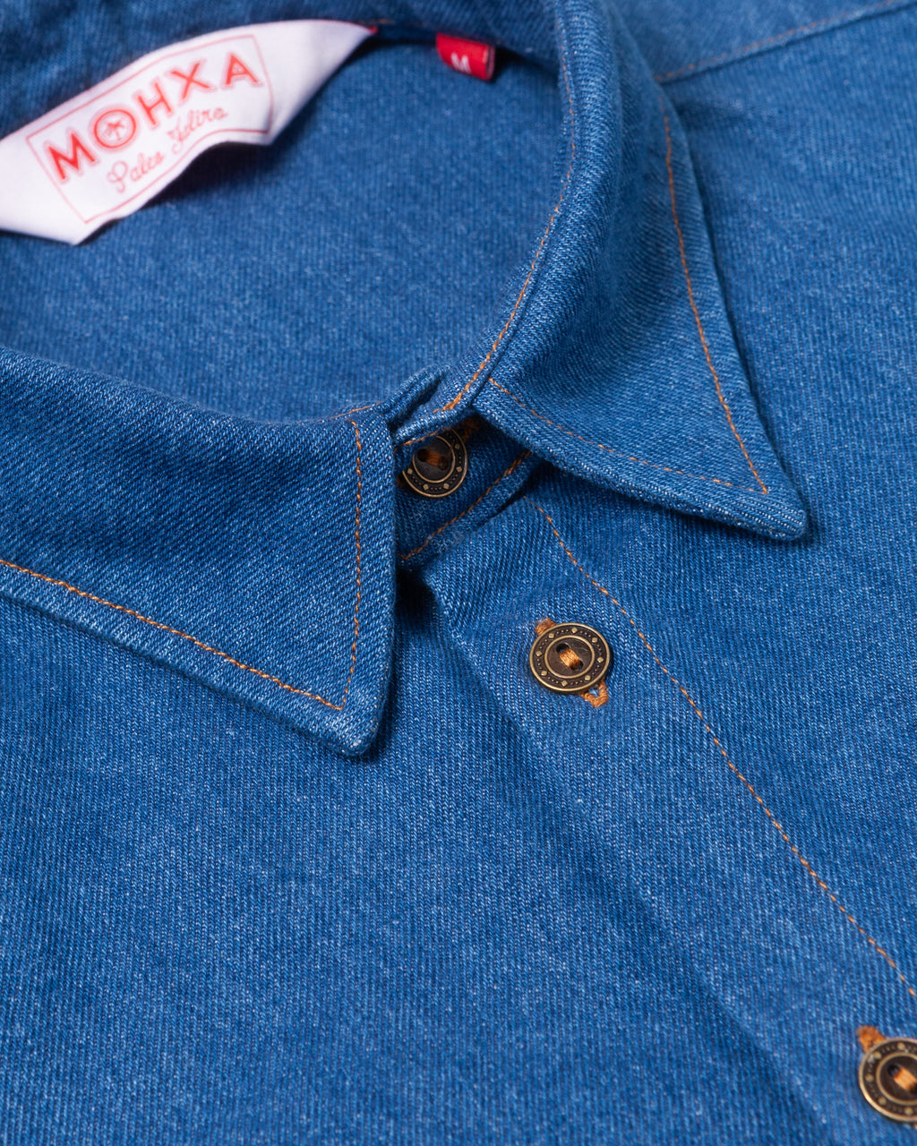 denim everyday shirt / indigo washed