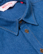 denim everyday shirt / indigo washed