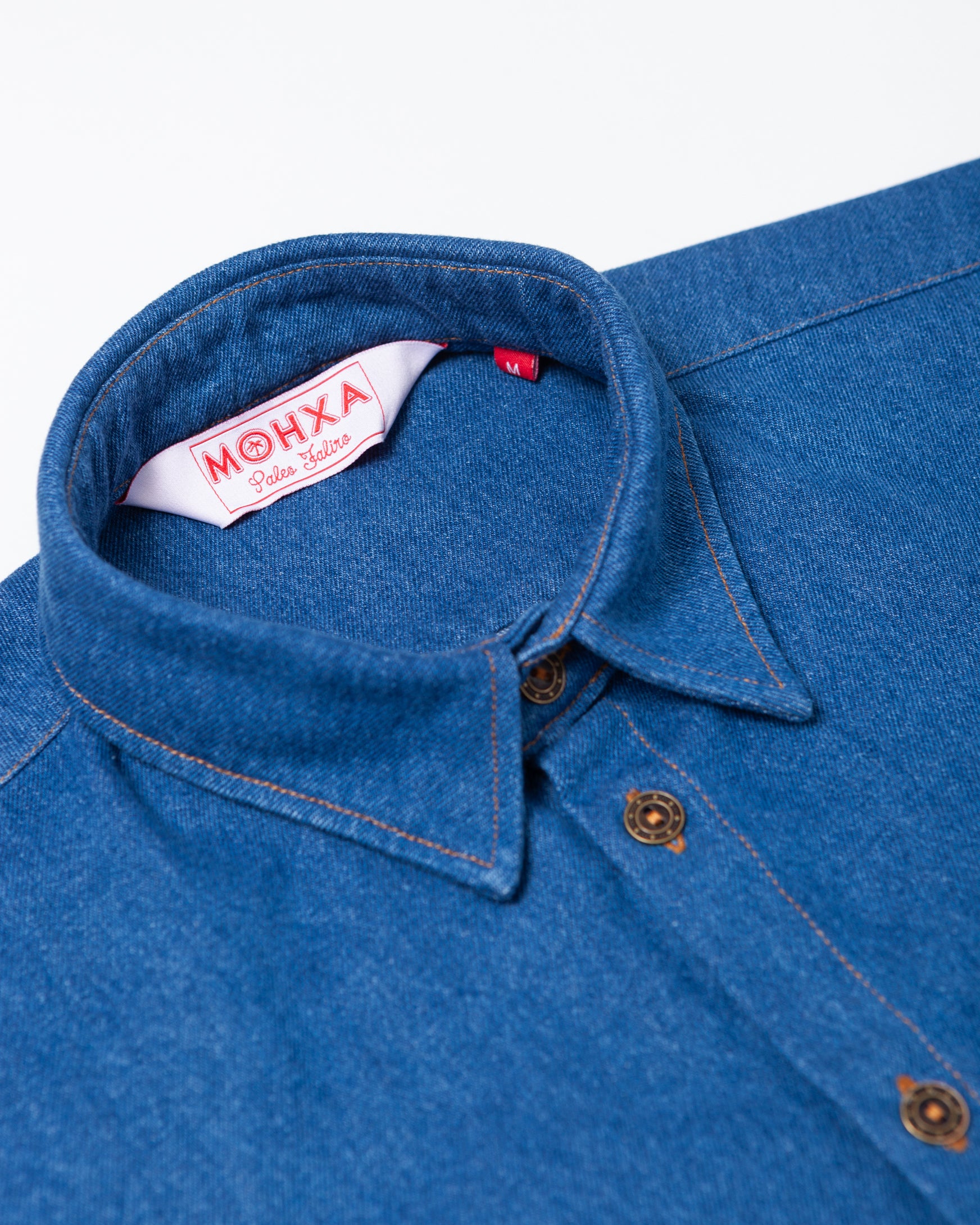 denim everyday shirt / indigo washed