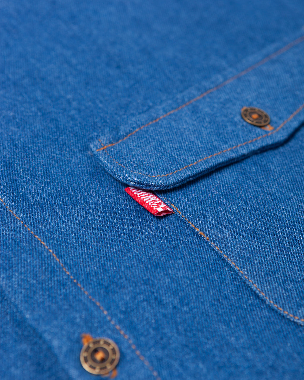 denim everyday shirt / indigo washed