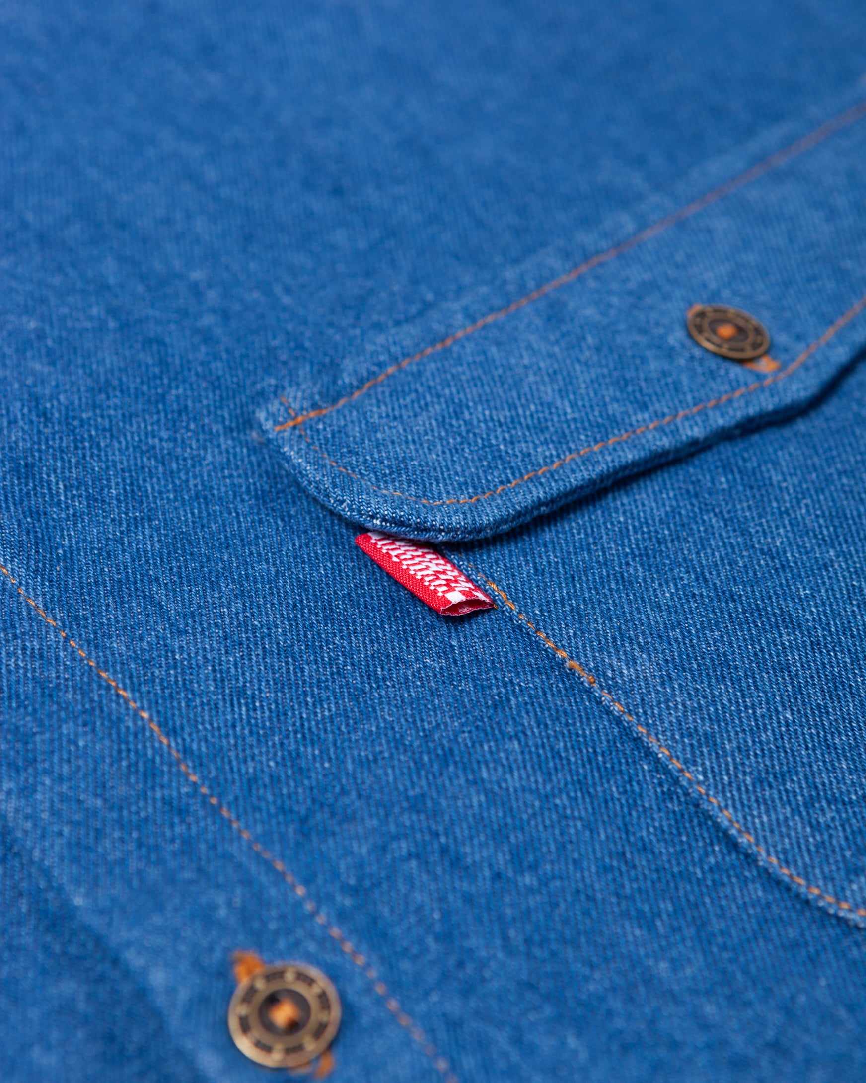 denim everyday shirt / indigo washed