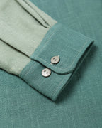ramie everyday shirt / double green