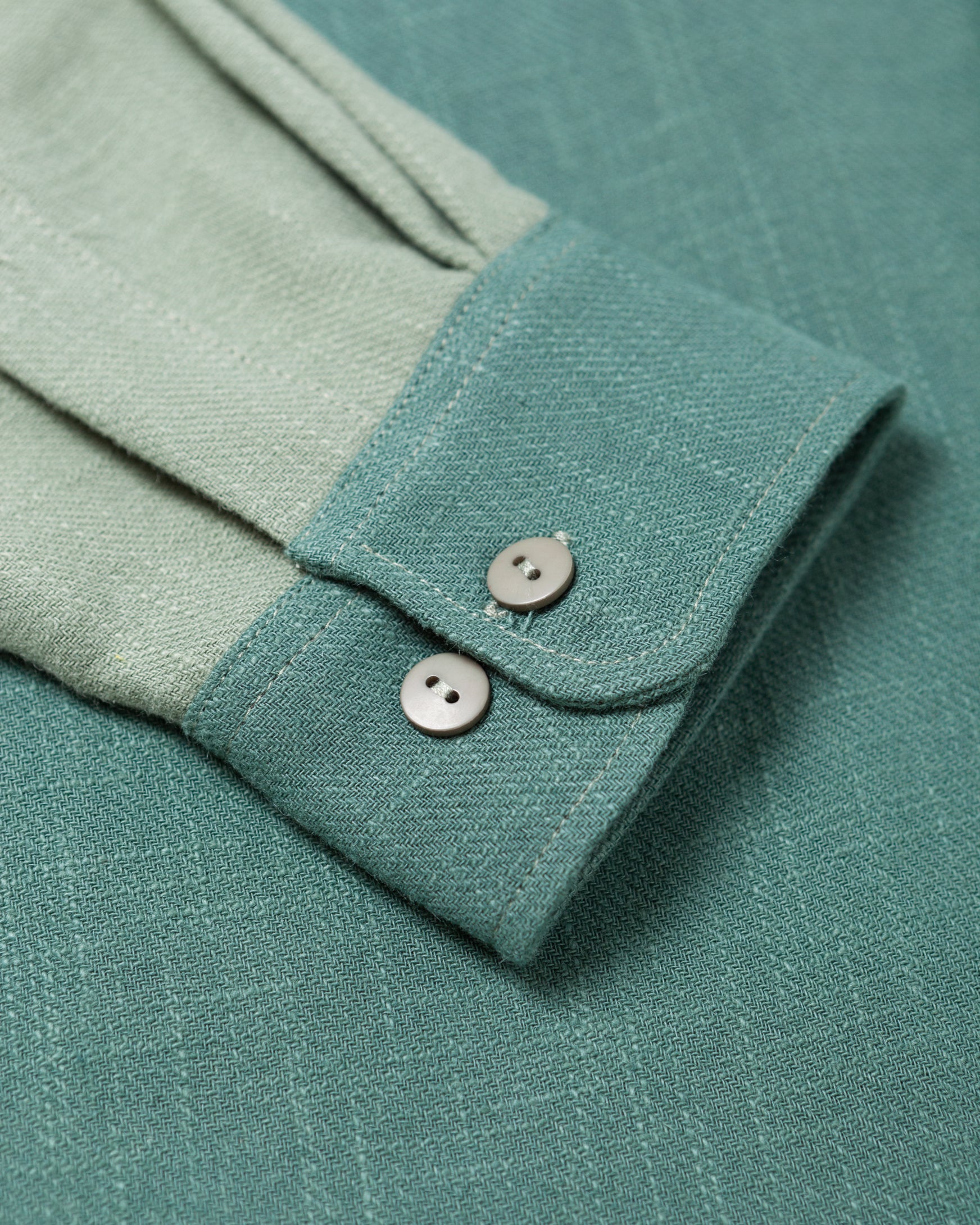 ramie everyday shirt / double green