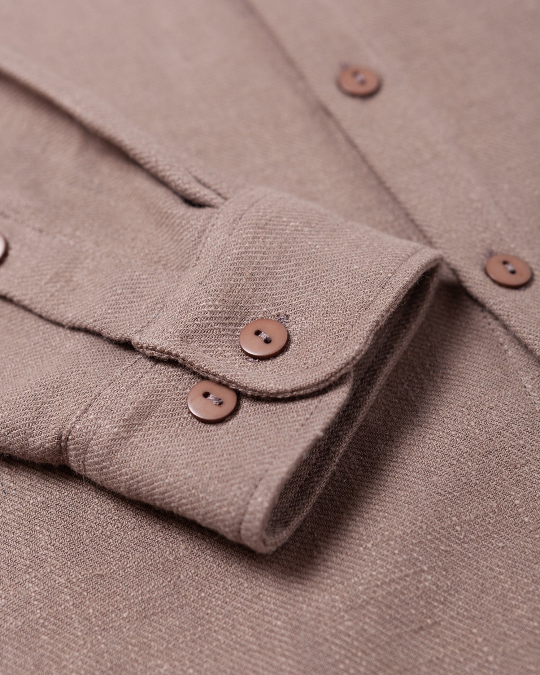 ramie everyday shirt / taupe