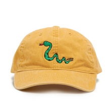 Load image into Gallery viewer, snake dad cap / sunflower
