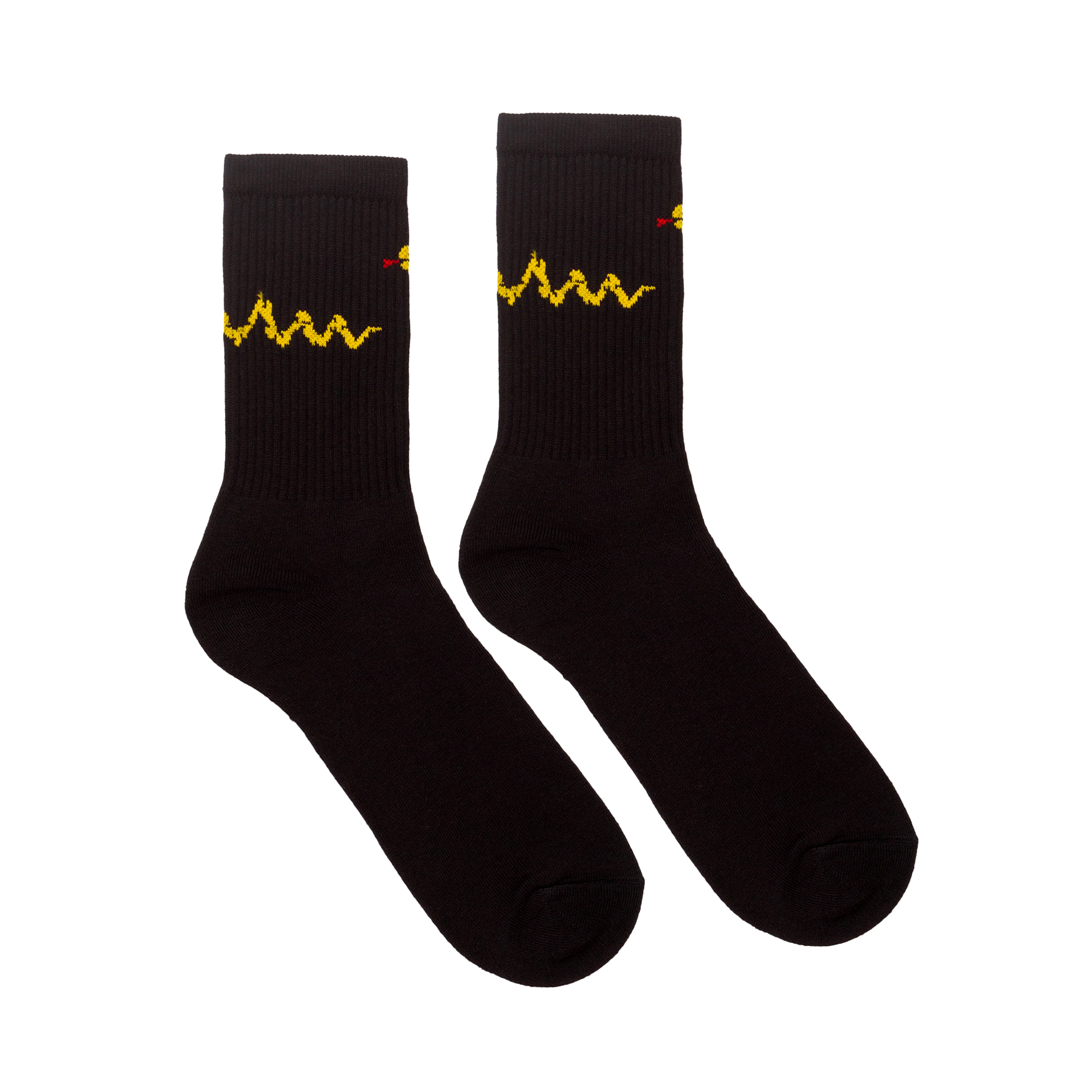 snake socks / black
