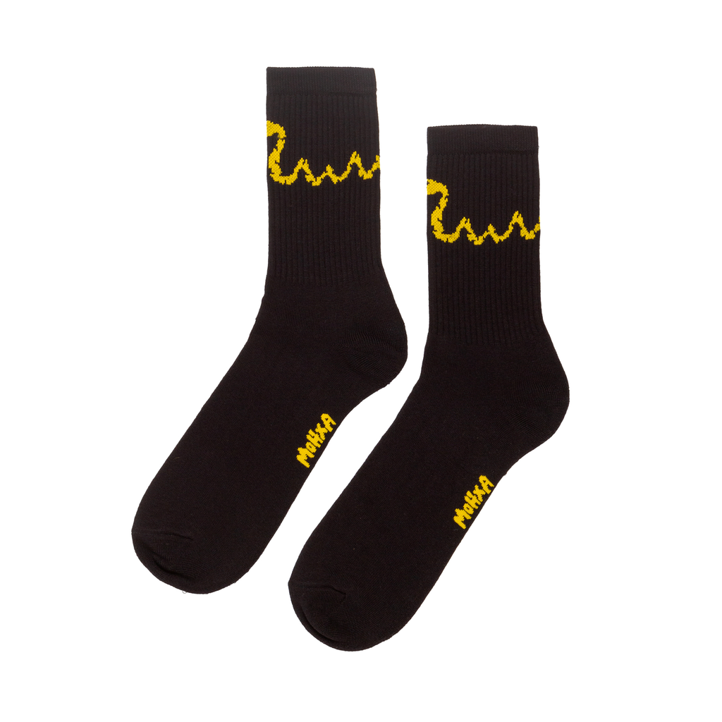 snake socks / black
