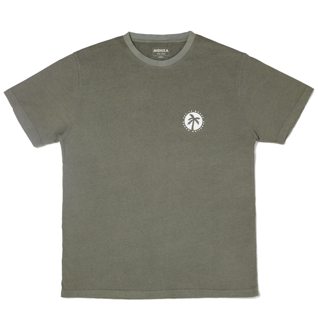 inverted palm logo tee / pickle