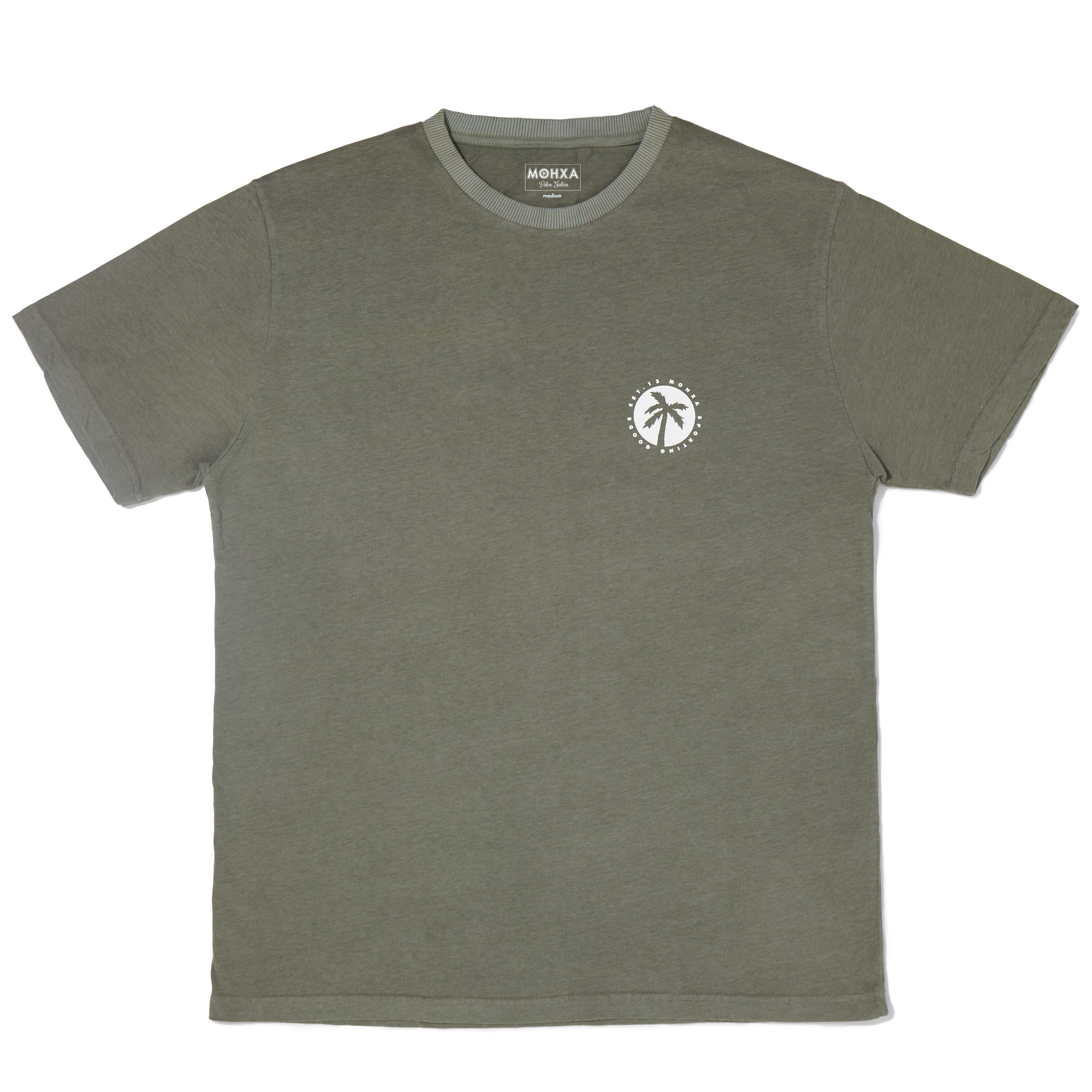 inverted palm logo tee / pickle