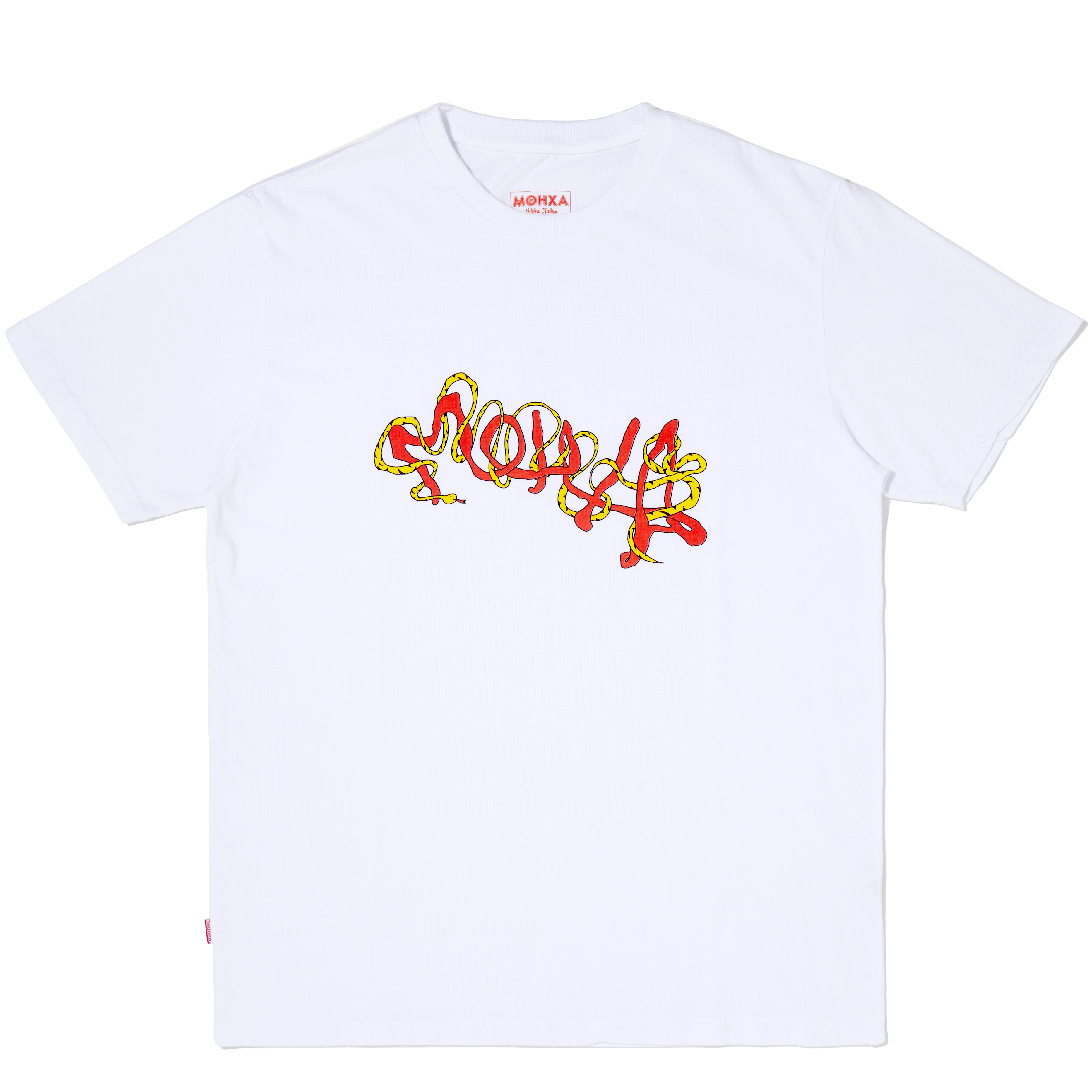snake tee / white