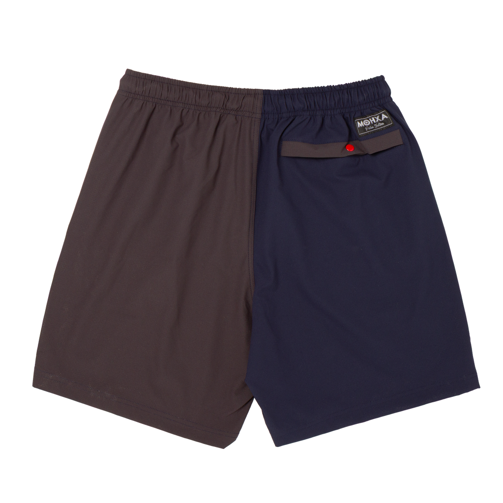 two tone swims shorts - grey / navy