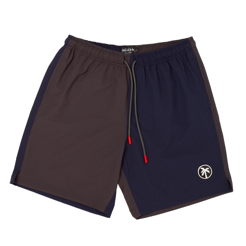 two tone swims shorts - grey / navy