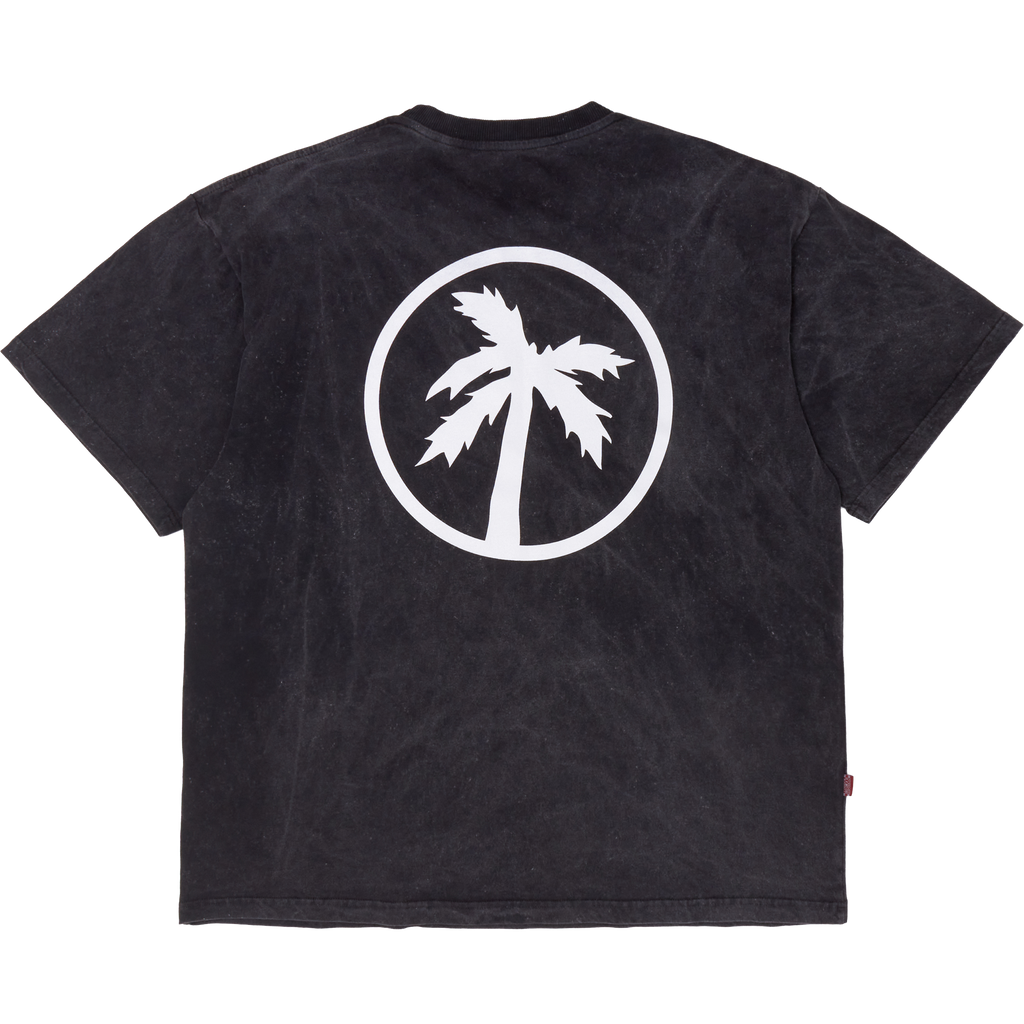 team loose tee / mineral washed black