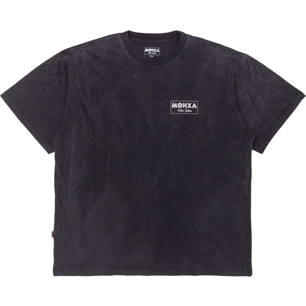 team loose tee / mineral washed black