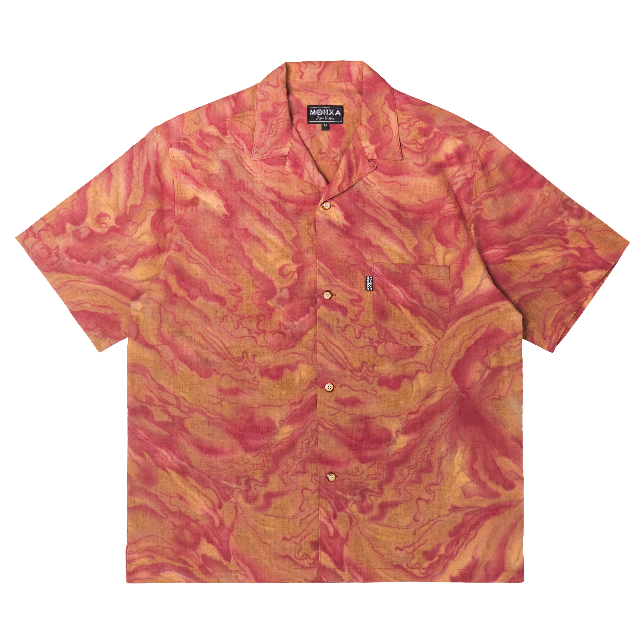aura upcycled lapel shirt