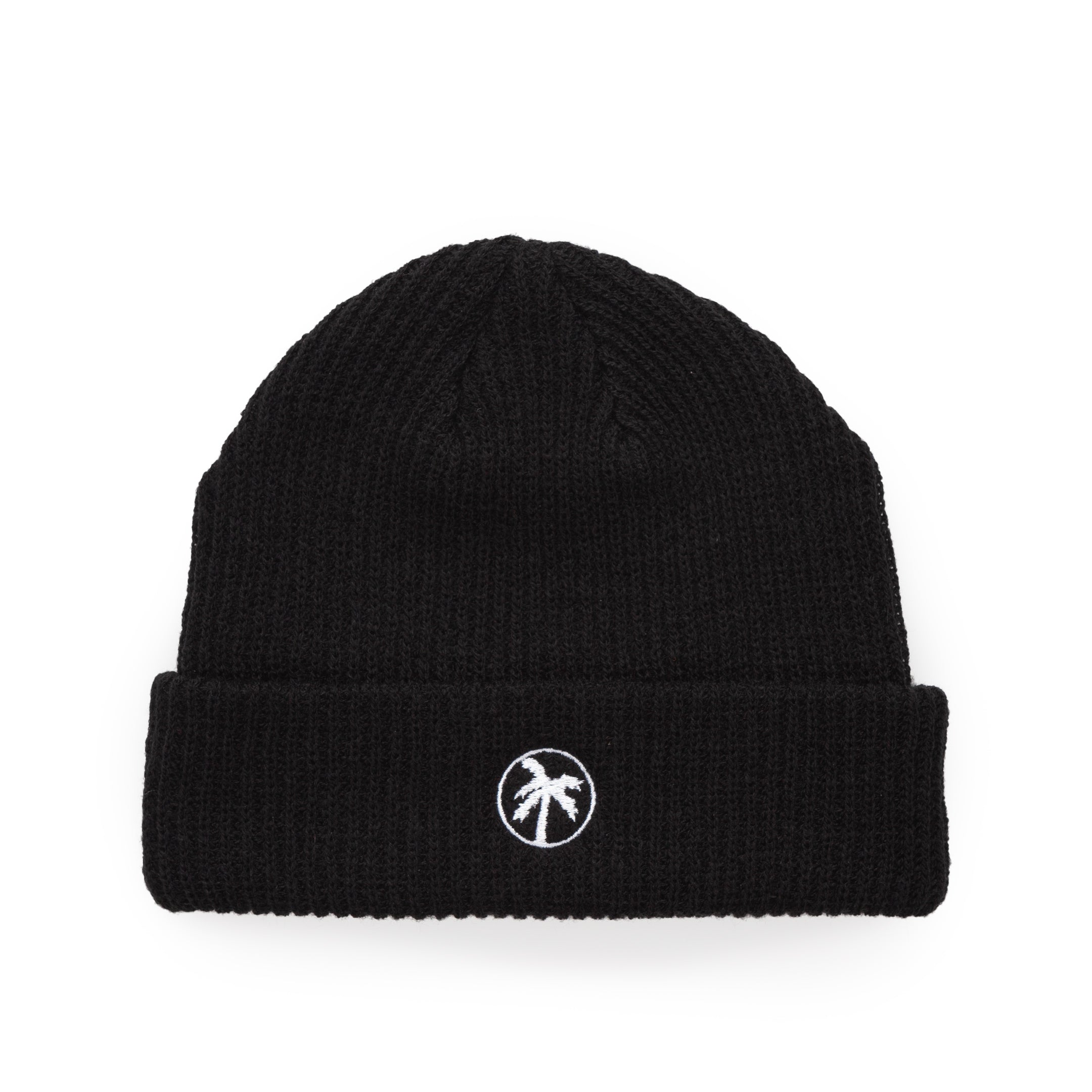 black loose palms beanie