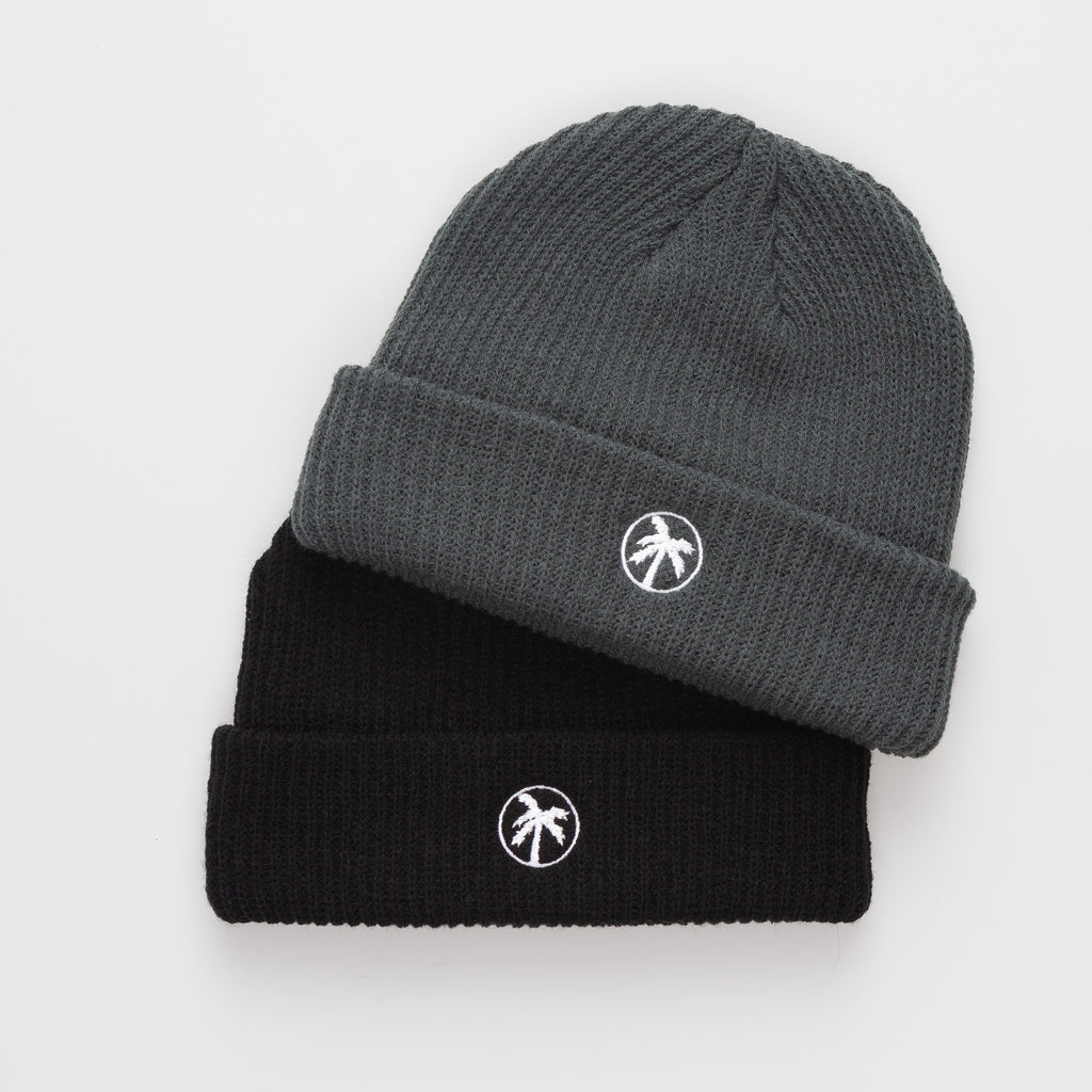 black loose palms beanie