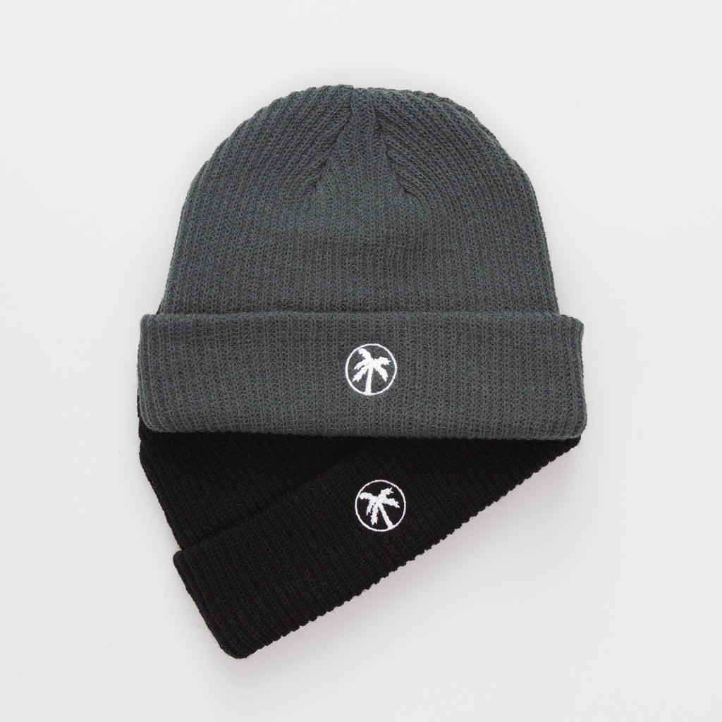 grey loose palms beanie
