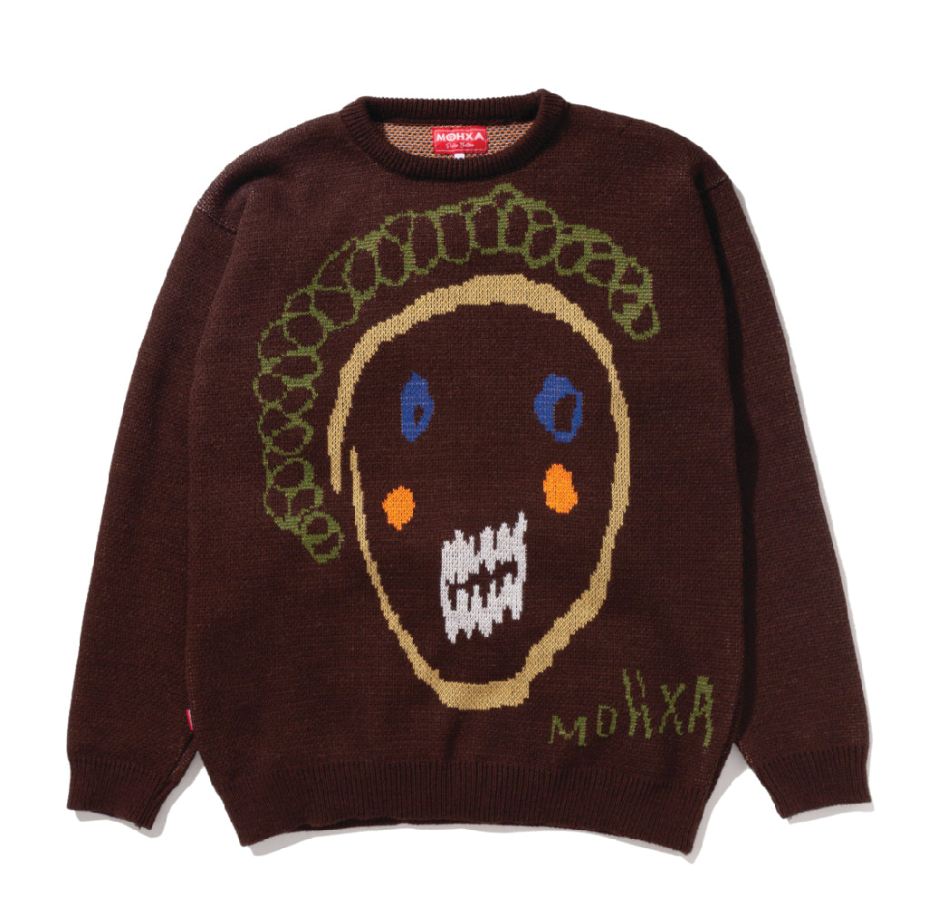 the ugliest knit sweater / brown