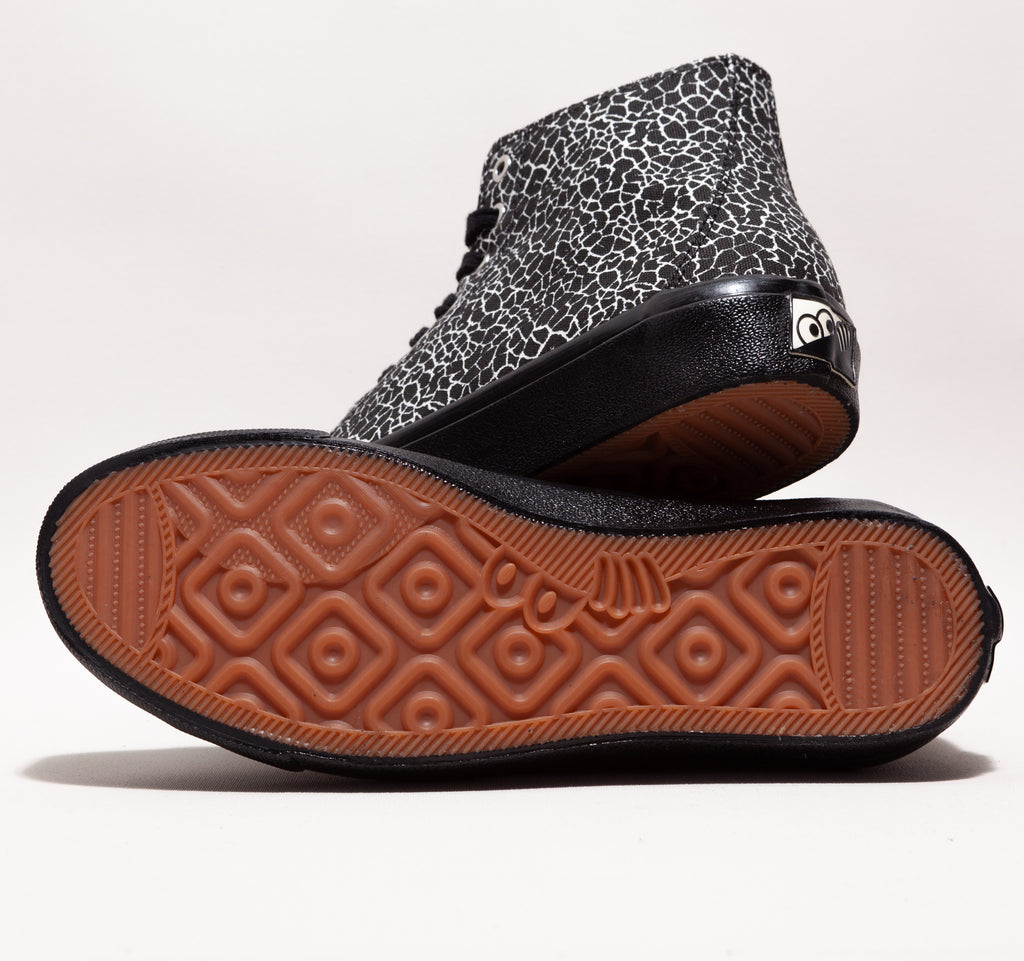 last resort ab VM003 canvas hi (cracked black-white / black)