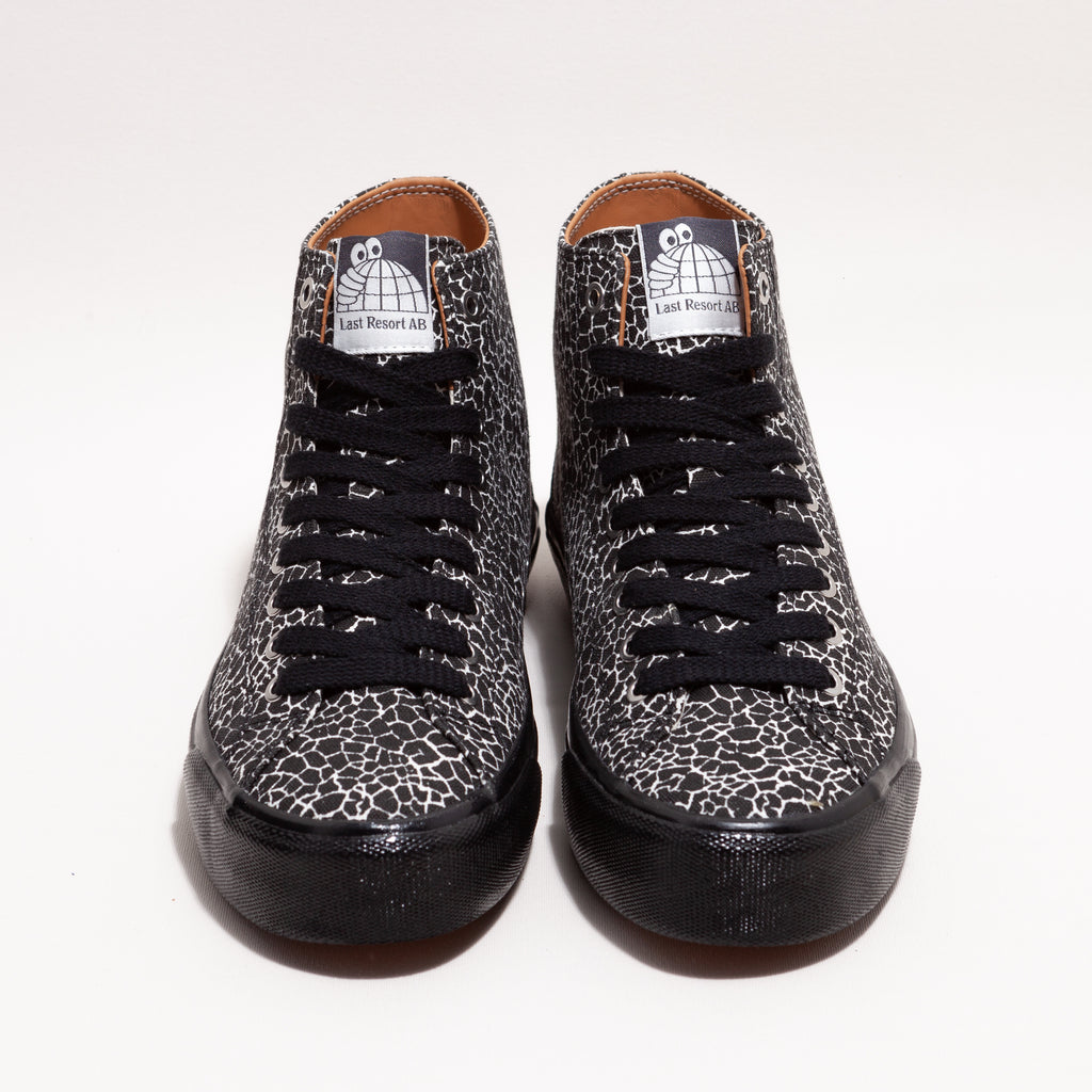last resort ab VM003 canvas hi (cracked black-white / black)