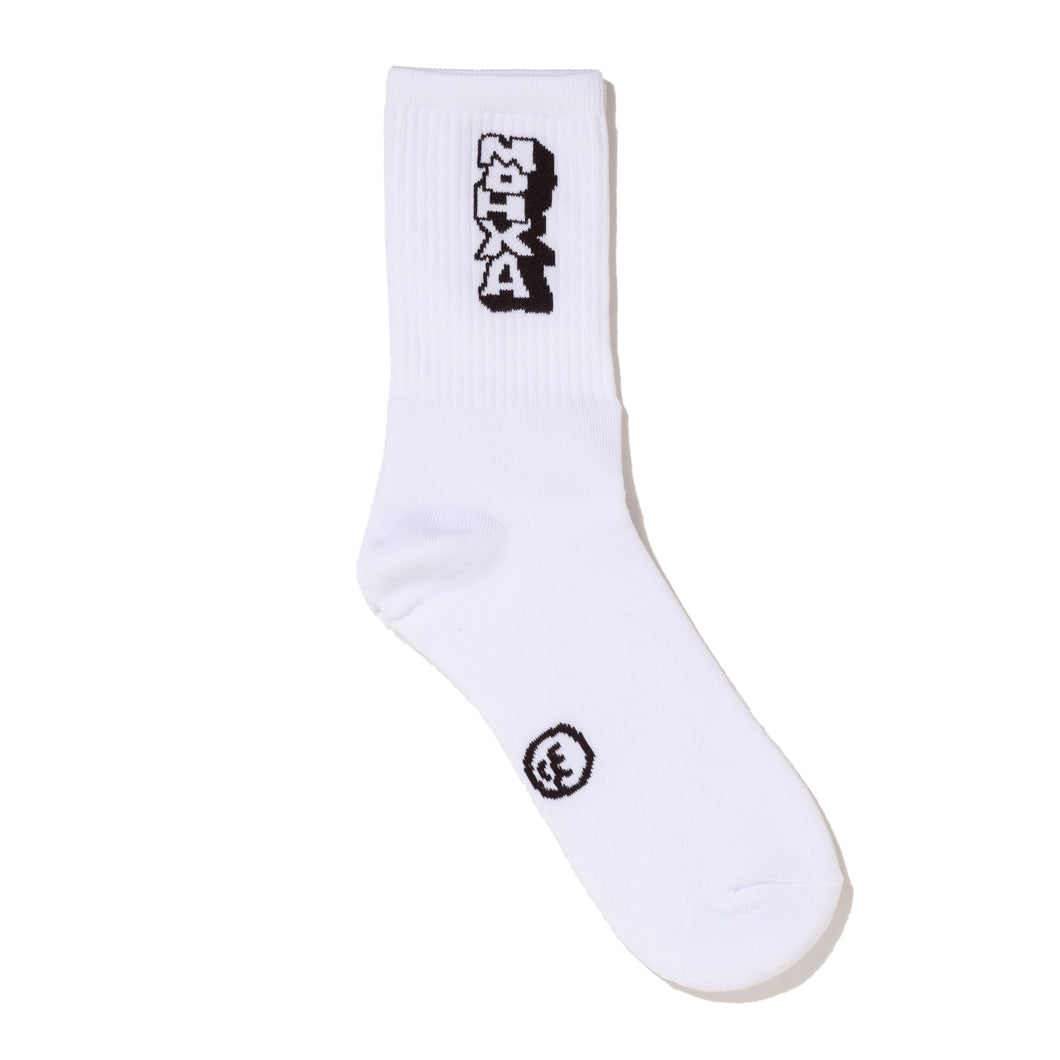 scroller socks / white
