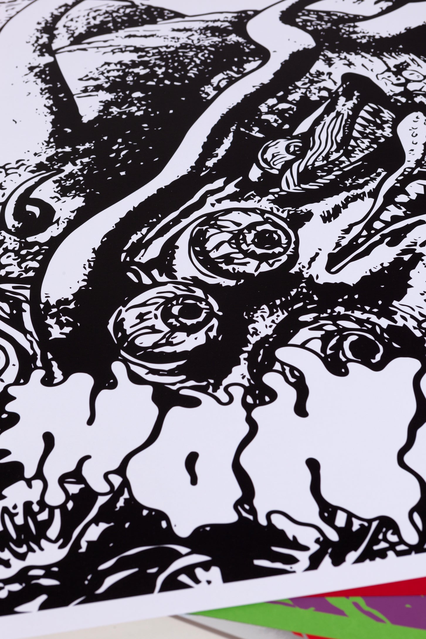 space eaters poster / black on white