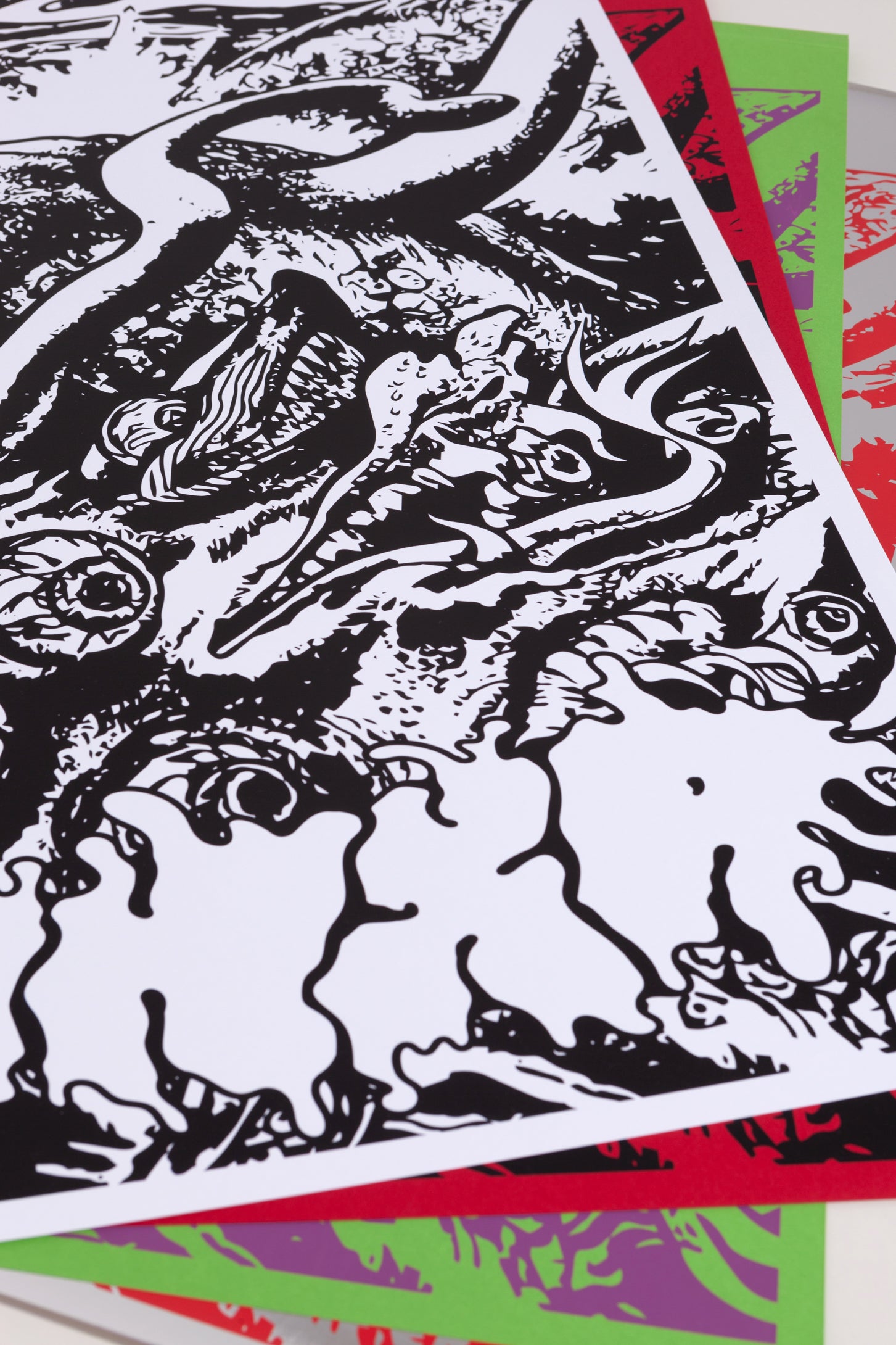 space eaters poster / black on white