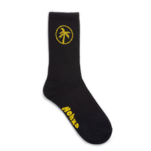 Load image into Gallery viewer, palm socks / black
